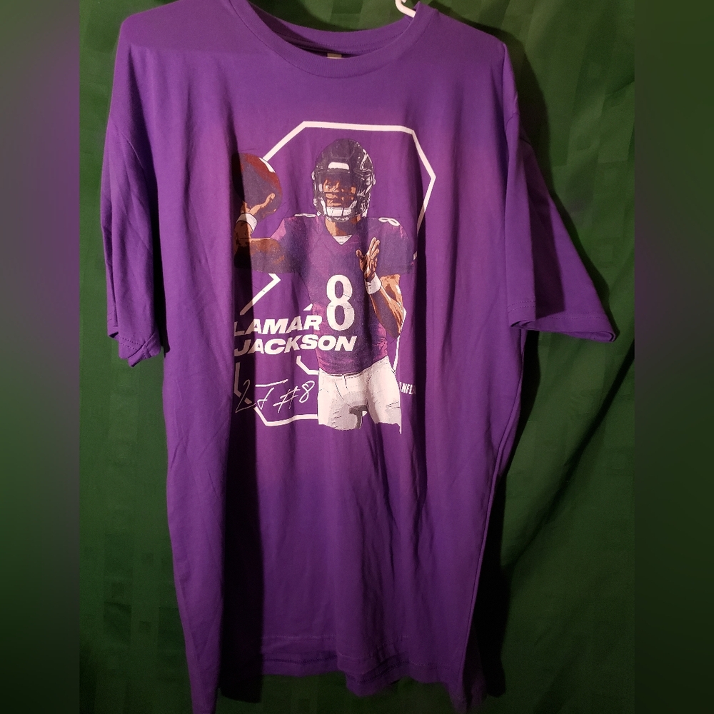 Ravens Lamar Jackson Purple T Shirt